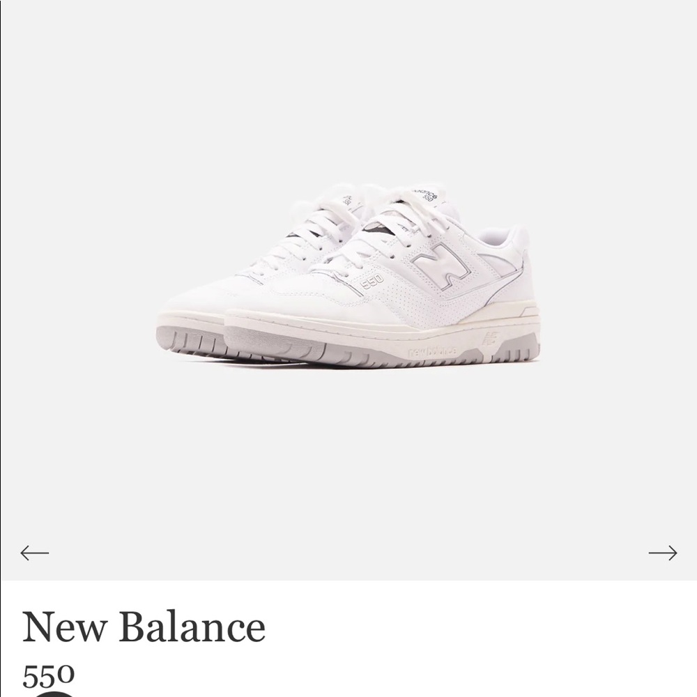 New Balance 550 white